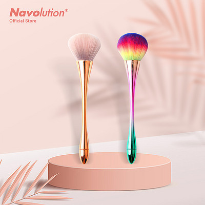 2 Styles Nail Art porkefe manikűrhöz Beauty Brush Pirosító Púderecsetek Divat Gél Köröm Kiegészítők Köröm Anyag Eszközök