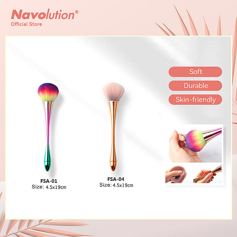 2 Styles Nail Art porkefe manikűrhöz Beauty Brush Pirosító Púderecsetek Divat Gél Köröm Kiegészítők Köröm Anyag Eszközök