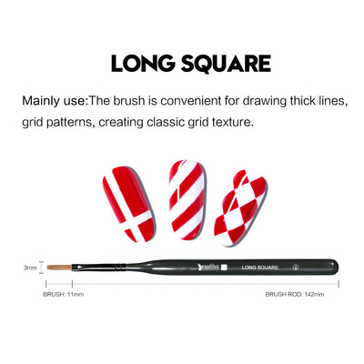 Beautilux nagų šepetėlis UV taškinis nagų šepetėlis gelio spalvos dažymo linijos piešimo modelio kūrimo gelinis lakas nagų profesionalus šepetėlis