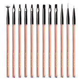 Misscheerings Nagų dailės šepetėlis akrilinis skaidrus prancūziškas gėlės rankenėlė tapyba Piešimo pamušalas rašiklis manikiūro įrankis geliniam lakavimui