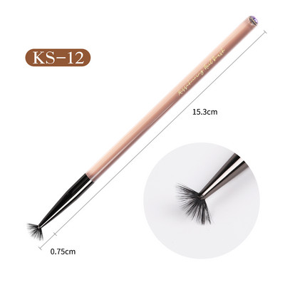 Misscheerings Nagų dailės šepetėlis akrilinis skaidrus prancūziškas gėlės rankenėlė tapyba Piešimo pamušalas rašiklis manikiūro įrankis geliniam lakavimui