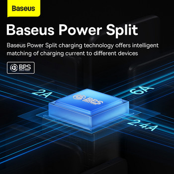 Baseus PD66W 3 в 1 Type C Micro USB Lightning кабел за iPhone 13 12 Pro 11 XR Зарядно устройство Кабел за данни за Huawei Samsung Xiaomi