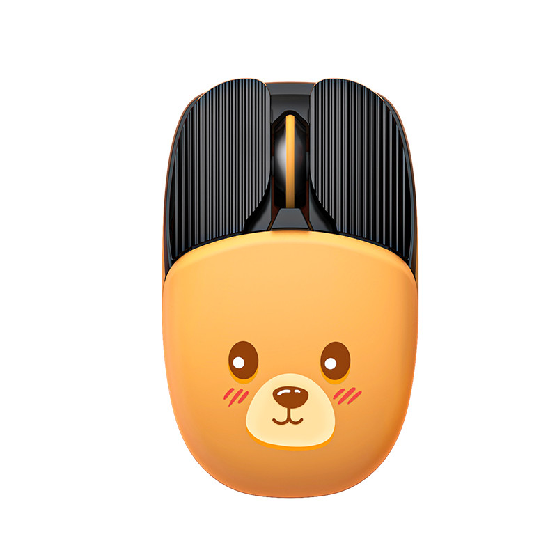 Aranyos 2.4G vezeték nélküli játékegér, újratölthető Kawaii Mini Cartoon Bluetooth csendes egerek számítógépes laptopokhoz, otthoni irodához
