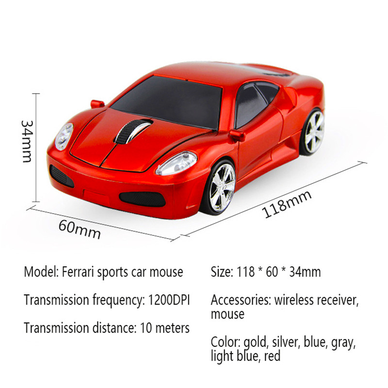 UTHAI DB20 belaidė automobilio pelė GDPI 1600 belaidė pelė asmenybės kūrybinė dovana pelė 2.4 pelė