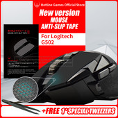 Karštosios linijos žaidimai Pelės neslystanti sugriebimo juosta, skirta Logitech g502 Pelės prakaitui atsparūs kilimėliai Pelės šoniniai neslystantys lipdukai Pelės pačiūžos
