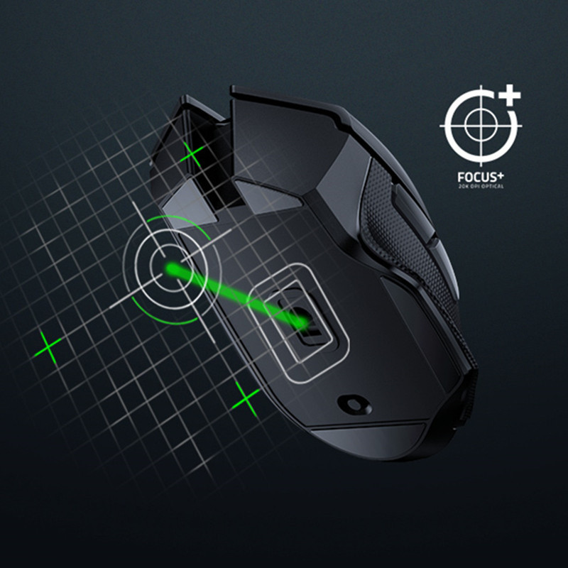 Razer Basilisk X HyperSpeed – belaidė ergonomiška žaidimų pelė, 16000 DPI