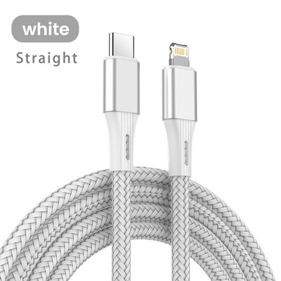 90 laipsnių žaibo katė, skirta iPhone 14 13 12 greito įkrovimo kabeliui 20w Pd USB tipo C kabeliui Ipad iPhone 11 Pro Max Xs alkūniniam kabinai