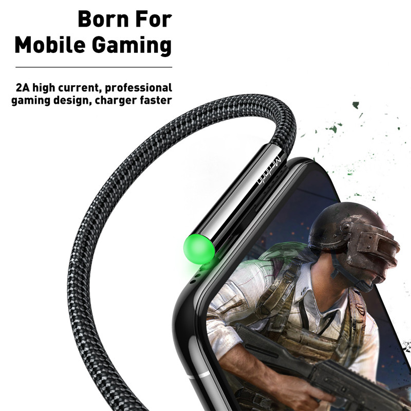 Mcdodo USB kábel iPhone Lightninghez 14 13 12 11 Pro Max 8 7 6 Plus iPad 2A gyorstöltő USB töltő adatkábel iOS LED kábel