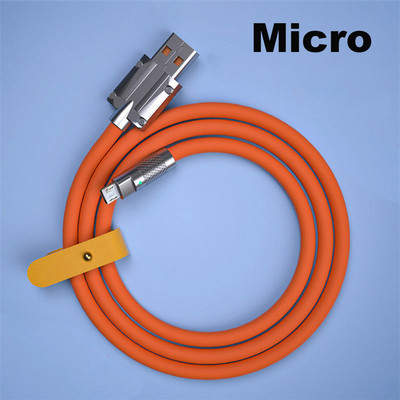 120 W itin greito įkrovimo C tipo skysto silikono kabelis USB C laidas skirtas Xiaomi Huawei Samsung Pixel POCO USB įkroviklio duomenų laido laidas