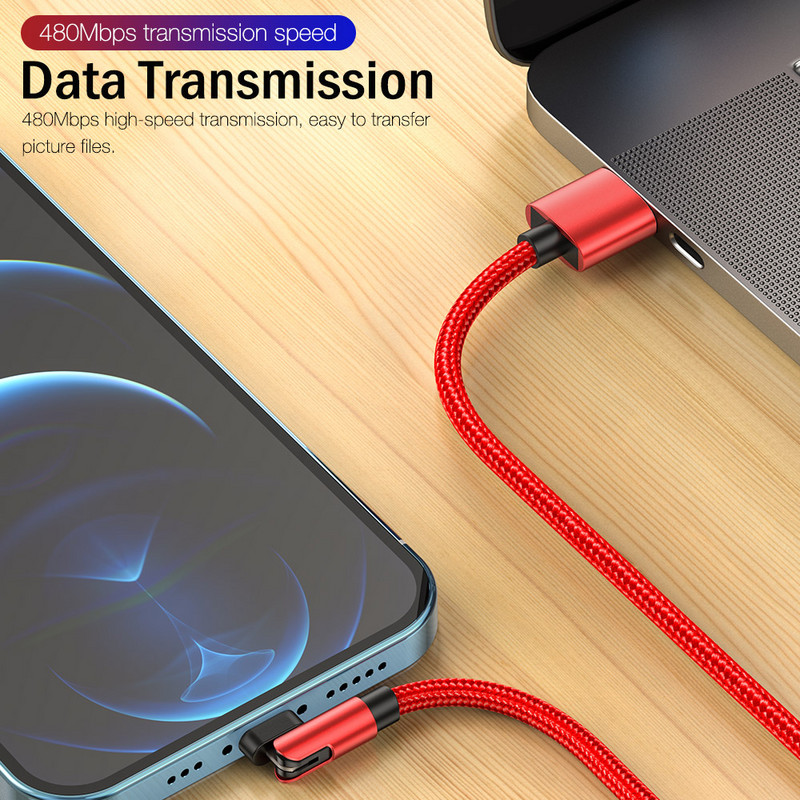 USB laidas skirtas iPhone 12 11 Pro Max X XS 5 6 7 8 Plus SE Apple iPad Origin Ilgas 2m 1m telefono įkroviklio duomenų laidas 3A greito įkrovimo laidas