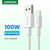 Καλώδιο Ugreen 5A USB Type C Καλώδιο γρήγορης φόρτισης δεδομένων Type-C Supercharge USB Type C για Huawei Mate 30 20 P30 P20 Καλώδιο φόρτισης USB