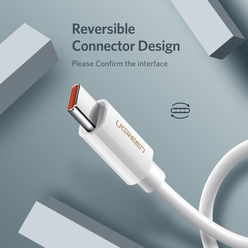 Καλώδιο Ugreen 5A USB Type C Καλώδιο γρήγορης φόρτισης δεδομένων Type-C Supercharge USB Type C για Huawei Mate 30 20 P30 P20 Καλώδιο φόρτισης USB