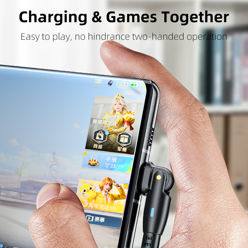 AUFU 100W USB C na USB Type-C kábel pre Huawei Xiaomi 5A rýchlonabíjací kábel s otočením o 180 stupňov a nabíjacím dátovým káblom USB C pre Samsung