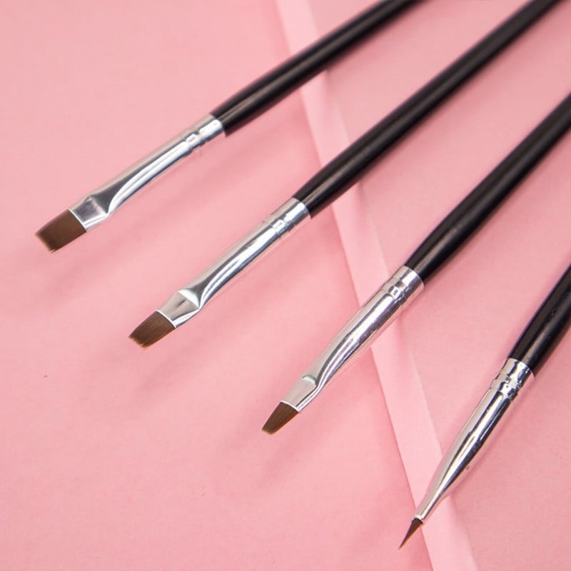 5 bucăți/Set stilou profesional pentru pictură, pensule pentru arta unghiilor, stilou cu gel UV pentru artă, uz casnic, perie cu gel acrilic durabil