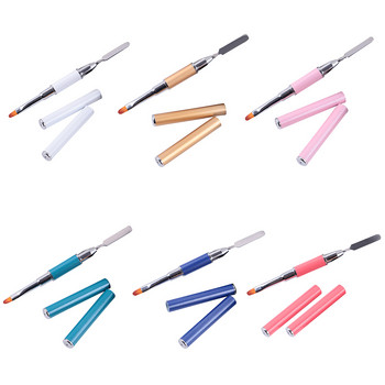 Πένα νυχιών 2 σε 1 με διπλό άκρο Poly Nail Gel Brush Picker Multi-use Gel Color Bar Flower Brush Art Εργαλείο μανικιούρ