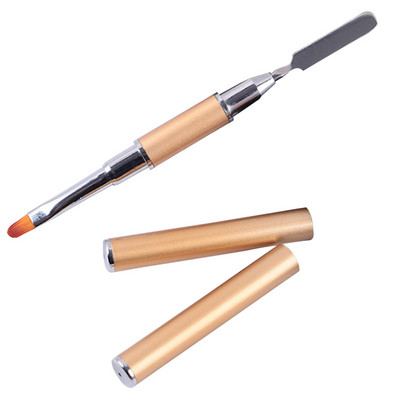 2-în-1 stilou pentru unghii cu două capete Selector de perii cu gel pentru unghii pentru unghii Multi-utilizare în formă de stilou în formă de stilou bară de culoare perie pentru flori Instrument de manichiură