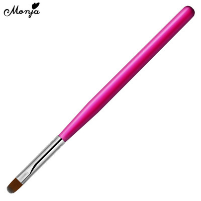 Monja 8 Colors Nail Art akril ecset fa nyelű fényező festőtoll UV gél hosszabbító ecset DIY rajztoll