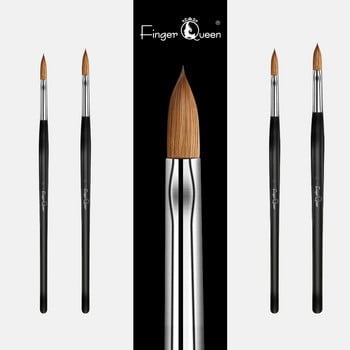 100% чисти нокти с четка Kolinsky Black Crystal Nail Pencil акварелни четки от самур 2# 4# 6#8# 10# 12# 14# 16# 20#24# четка за нокти