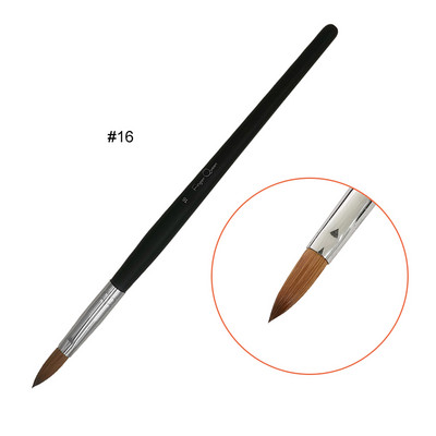 100% čisti Kolinsky Brush nokti Black Crystal Nail Pencil kistovi za akvarel u boji samurovine 2# 4# 6#8# 10# 12# 14# 16# 20#24# kist za nokte