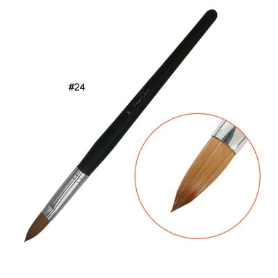100% čisti Kolinsky Brush nokti Black Crystal Nail Pencil kistovi za akvarel u boji samurovine 2# 4# 6#8# 10# 12# 14# 16# 20#24# kist za nokte