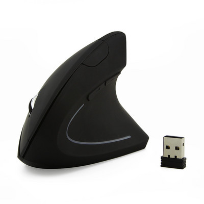 Mouse vertical fără fir pentru mâna dreaptă Mouse ergonomic pentru jocuri 2,4 Ghz 1600 DPI USB optic încheietura mâinii Șoareci sănătoși Mause pentru computer PC