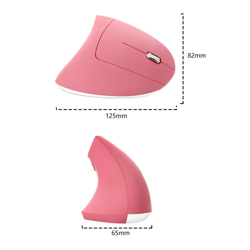 Mouse vertical fără fir pentru mâna dreaptă Mouse ergonomic pentru jocuri 2,4 Ghz 1600 DPI USB optic încheietura mâinii Șoareci sănătoși Mause pentru computer PC