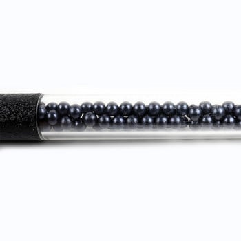 ANGNYA 1Pcs Nail Arts Petal Brush Black Pearl Decorate Metal Handle UV Gel Painting Drawing Flower Polish Pen DIY Εργαλεία μανικιούρ