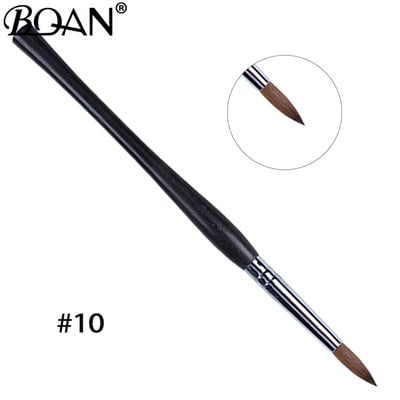 BQAN #2-#22 Pure Sable Kolinsky akril körömkefe Rose Gold Kolinsky Nail Art Brush Gel Builder manikűr ecset rajzeszközök