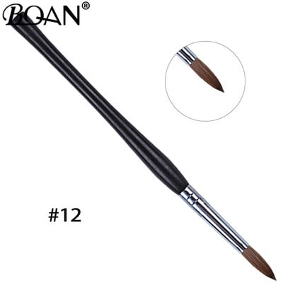 BQAN #2-#22 Pure Sable Kolinsky akril körömkefe Rose Gold Kolinsky Nail Art Brush Gel Builder manikűr ecset rajzeszközök