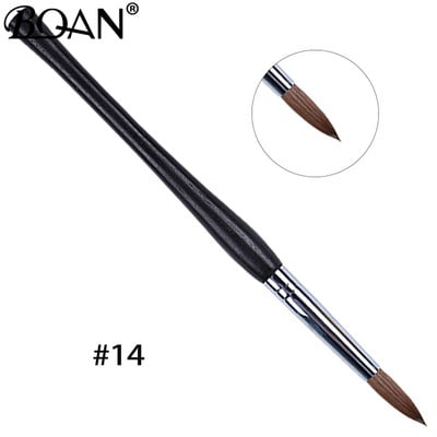 BQAN #2-#22 Pure Sable Kolinsky akril körömkefe Rose Gold Kolinsky Nail Art Brush Gel Builder manikűr ecset rajzeszközök