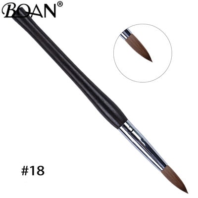 BQAN #2-#22 Pure Sable Kolinsky akril körömkefe Rose Gold Kolinsky Nail Art Brush Gel Builder manikűr ecset rajzeszközök