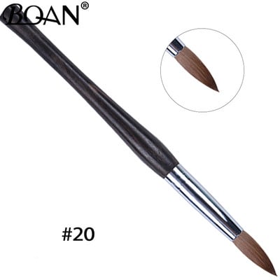 BQAN #2-#22 Pure Sable Kolinsky akril körömkefe Rose Gold Kolinsky Nail Art Brush Gel Builder manikűr ecset rajzeszközök
