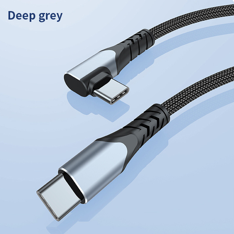 5A PD 100W USB C u tip C kabel Kabel za brzi punjač 90 stupnjeva USB-C tip-C kabel za MacBook iPad Pro Samsung Xiaomi Mi 10 kabel