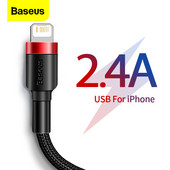 Baseus USB kabel za iPhone 13 12 11 Pro Max X XS 8 7 Plus 6 2.4A munjevito brz kabel za punjenje Data Line kabel punjača za ipad