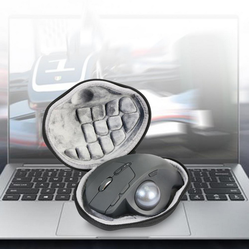 Fermoar portabil, anti-zgârieturi, husă pentru mouse-ul Trackball fără fir EVA Husă de transport pentru Logitech M570/MX Ergo Advanced