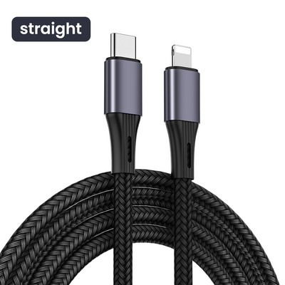 PD 20W kabel za brzo punjenje za iPhone 14 13 12 Pro Max 3A USB C kutni podatkovni kabel za Huawei Samsung S20 Macbook USB tip C kabel