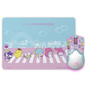 Razer Hello Kitty Limited játék egér + egérpad szett Ergonomikus kompakt egér 8500DPI PAW3359 csúszásgátló egérpad kombináció