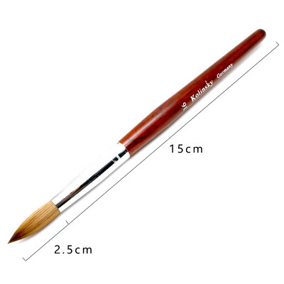 FILI Mink Brush Fa nyelű kefék Kezdő készlet Építő manikűr ecset akril UV gél köröm manikűr rajzeszközök 6-24 méret
