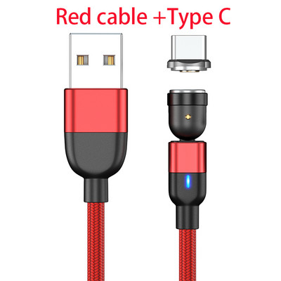 Mágneses USB kábelek gyors töltőkábel 1m 2m usb vezetékes micro usb C típusú töltő telefon tartozékok
