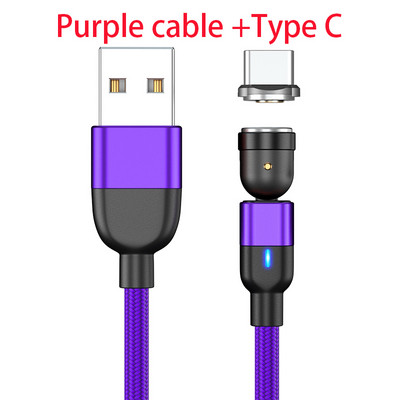 Mágneses USB kábelek gyors töltőkábel 1m 2m usb vezetékes micro usb C típusú töltő telefon tartozékok