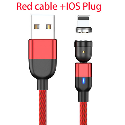 Mágneses USB kábelek gyors töltőkábel 1m 2m usb vezetékes micro usb C típusú töltő telefon tartozékok