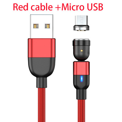 Mágneses USB kábelek gyors töltőkábel 1m 2m usb vezetékes micro usb C típusú töltő telefon tartozékok