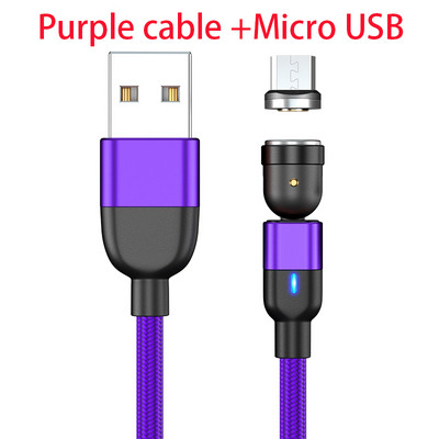 Mágneses USB kábelek gyors töltőkábel 1m 2m usb vezetékes micro usb C típusú töltő telefon tartozékok