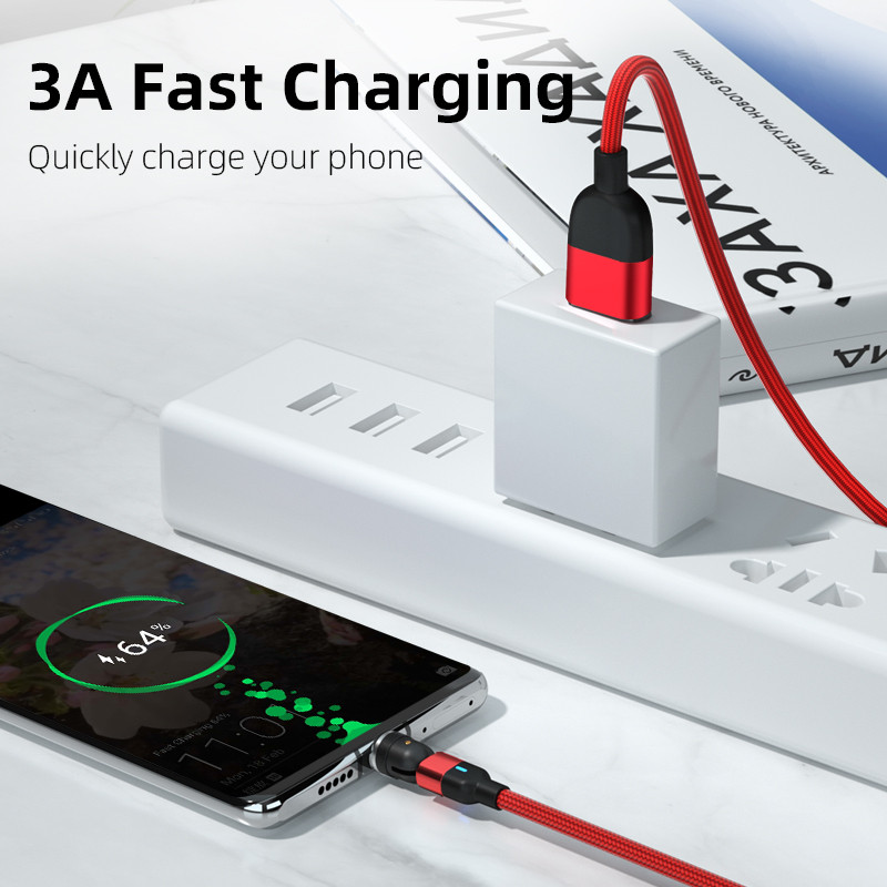 Mágneses USB kábelek gyors töltőkábel 1m 2m usb vezetékes micro usb C típusú töltő telefon tartozékok