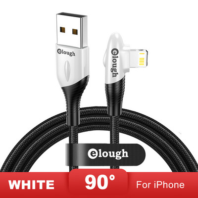 Elough USB kábel iphone kábelhez 12 13 pro max X Xr 8 7 6 gyorstöltő töltő világító kábel iphone 11 USB adatkábelhez