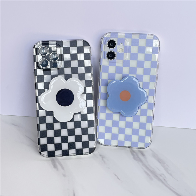 Όμορφο φωτεινό χρώμα 7 Χρώμα λουλούδι Korea Grip Tok Θήκη τηλεφώνου Δαχτυλίδι δακτυλίου Πτυσσόμενη λαβή Θήκη υποδοχής Griptok