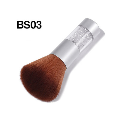 Strasszos nyélű körömdíszítő porkefe manikűrhöz Szépségecset Pirosító Púderecsetek Divat Gél Kiegészítők Köröm Anyag Eszköz