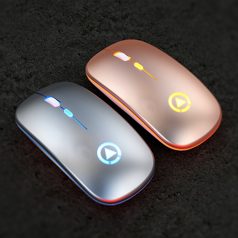 2,4G újratölthető vezeték nélküli egér csendes LED háttérvilágítású egerek USB optikai ergonómikus játék Laptop PC-hez Macbook Új