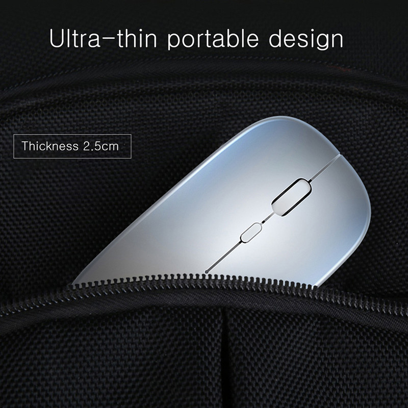 2,4G újratölthető vezeték nélküli egér csendes LED háttérvilágítású egerek USB optikai ergonómikus játék Laptop PC-hez Macbook Új