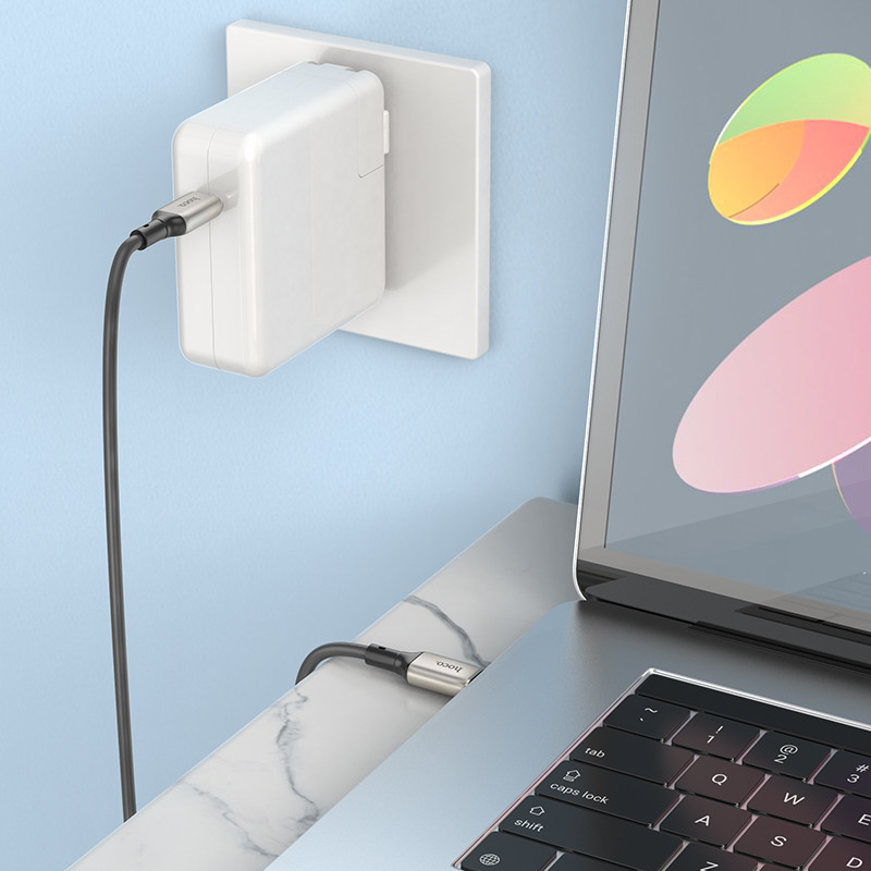 HOCO 60W USB C - USB Type C kábel 3A 60W PD gyorstöltő Macbook iPadhez Támogatás Gyorstöltés Samsung S20 Xiaomi 11 10 Pro készülékhez